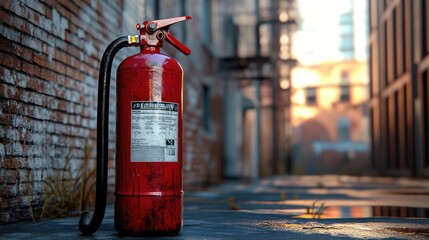 Fire Extinguisher. AI generated illustration