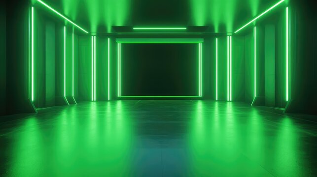 Virtual TV Show Background. AI generated illustration