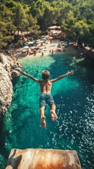 Fototapeta premium child in the water