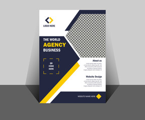 The World Agency flyer, corporate,business flyer bundle or corporate flyer template,Creative Corporate & Business Flyer vector template design.Modern digital marketing agency. vector template design.