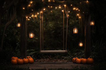 an intricate halloween swing, 
