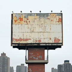 Vacant Advertising Hoardings on a Tower for Urban Layouts