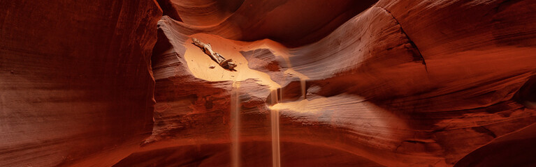 Abstract Canyon Antelope near Page, Arizona, America - travel concept	