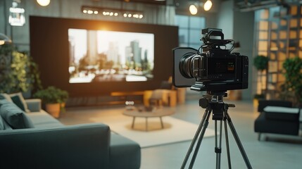 Professional woman in a business setting with a confident expression and modern attire in an office environment