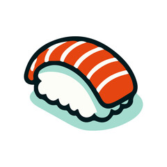 Sushi Roll Vector Design Element: High-Quality, Cute Graphics for Japanese Food Illustrations
