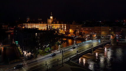 Fototapeta premium Nocne ujęcia Wrocławia