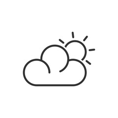Cloudy Day Icon - Weather Forecast Icon