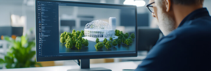 Designer Working on a Screen | Creative Digital Design Process and Professional Workspace