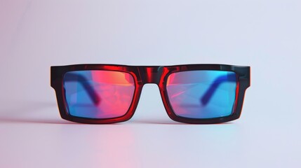 3 D glasses isolated on white background