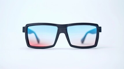 Fototapeta premium 3 D glasses isolated on white background