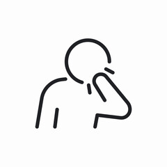 cough disease illnes icon sign vector