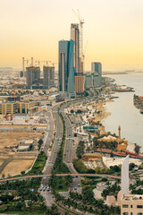 Jeddah, Saudi Arabia Jan 1 2024: skyline - Arial View - Jeddah city Saudi Arabia