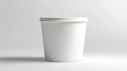 Blank Popcorn Bucket Mockup. AI generated illustration