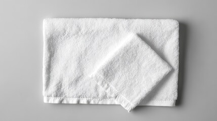 White Cotton Towel Mockup. AI generated illustration