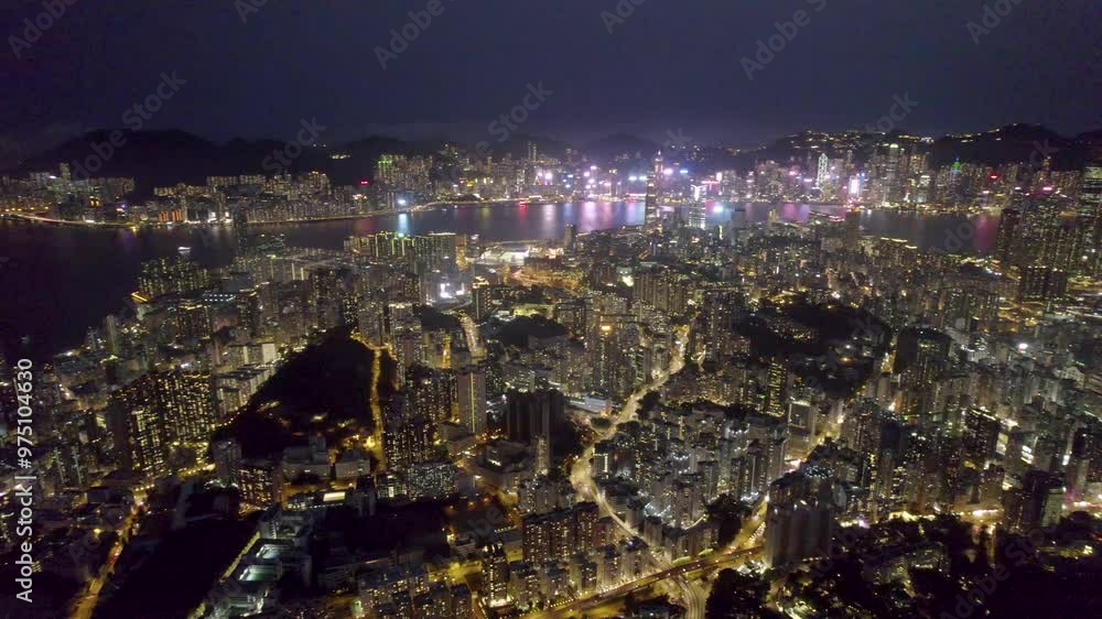 Canvas Prints Hong Kong Cityscape