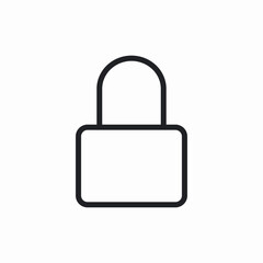 lock protection icon sign vector
