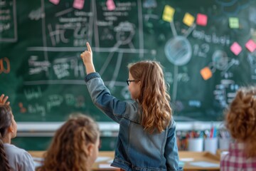 Kindergarten Classroom with Children and Teacher Engaged in Activities