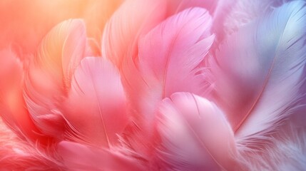this Pastel-colored feather abstract background with soft, flowing textures.