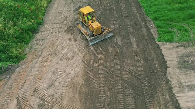 Preparazione dei sottofondi per lavori stradali