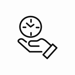 time care icon sign vector