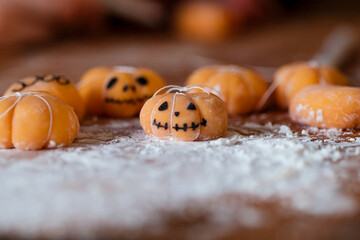 halloween pumpkin cookies