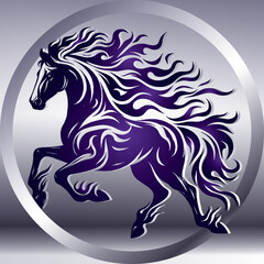 2026 Chinese New Year Zodiac sign, year of the Horse, with red paper cut art and craft style golden gradient background, Happy Chinese new year, Snake year, 2025 CNY red pocket, greeting card, running