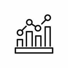 analytics statistics chart icon sign vector