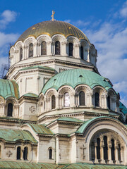 Fototapeta premium Cathedral Saint Alexander Nevski in Sofia, Bulgaria