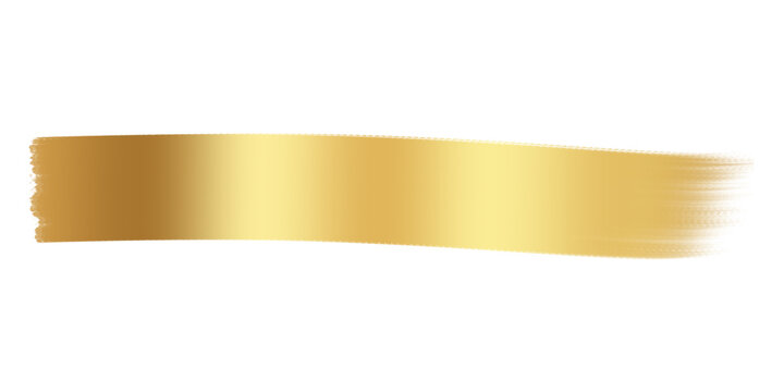Luxury decoration text box golden brush element template design png file transparent