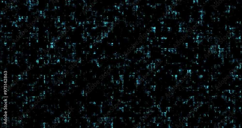 Aufkleber Technology, grid and cyberspace with particles of data for AI development on a dark background. Empty, futuristic or digital platform of virtual system, software or metric pattern for cyber interface