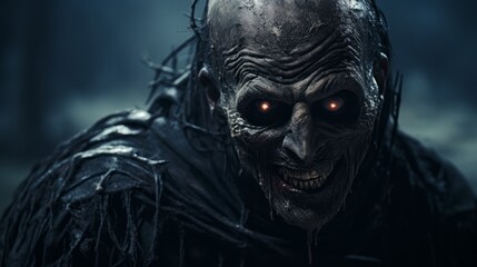 Obraz premium Terrifying Monster with Glowing Eyes