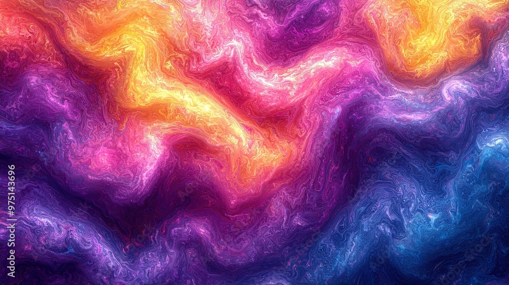 Canvas Prints   A colorful backdrop featuring swirling hues of purple, orange, yellow, pink, and blue