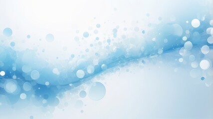 Abstract illustration. Multi-layered pastel blue bokeh.