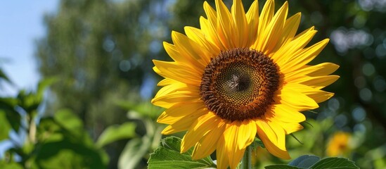 Obraz premium Just The Photo Of A Beautiful Sunflower