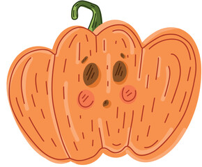 Funny Halloween pumpkin