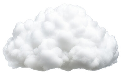 A fluffy white cloud against a clear blue sky, symbolizing tranquility and the beauty of nature's formations.