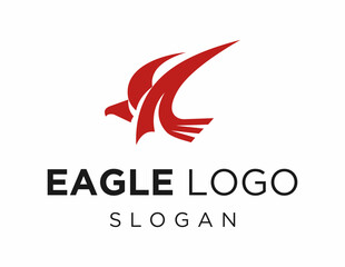 Fototapeta premium Logo about Eagle on a white background. created using the CorelDraw application.