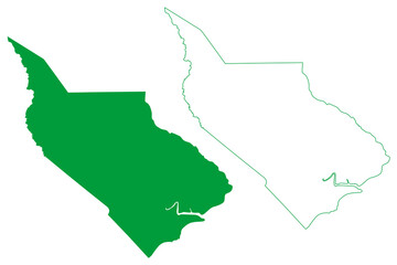Passo de Camaragibe municipality (Alagoas state, Municipalities of Brazil, Federative Republic of Brazil) map vector illustration, scribble sketch Passo de Camaragibe map
