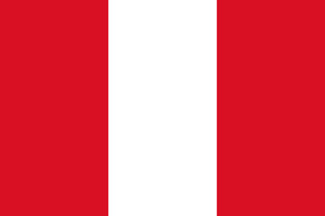 National Flag Republic of Peru - vector,