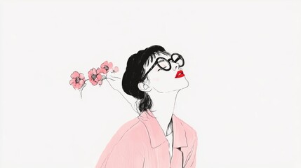 Floral Whispers: A Soft Glance at Style