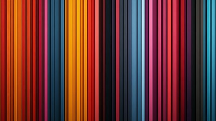 Obraz premium Abstract Vertical Stripes with Vibrant Colors