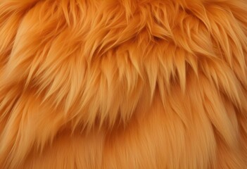Closeup of long, wavy colored fur or hair