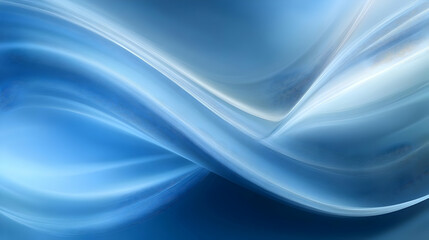 Fototapeta premium Abstract Blue and White Wavy Lines Background Design
