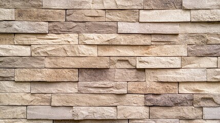 Stone Wall Texture Background   Rustic Brown Brick Pattern