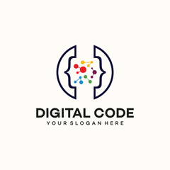 Digital lab design. Chemical flask vector design. Science illustration