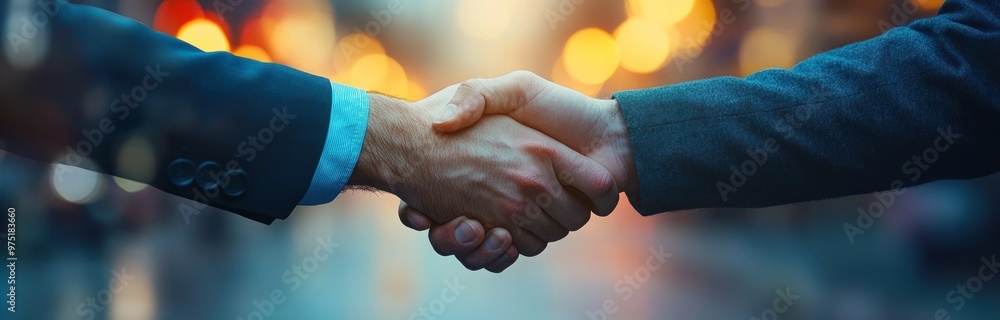 Wall mural Handshake of Agreement