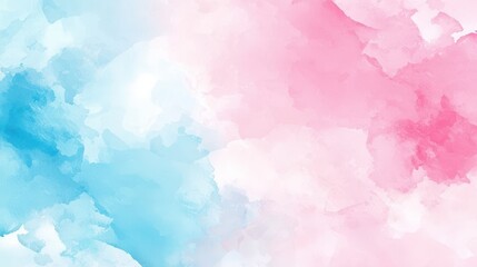 Fototapeta premium Abstract Watercolor Background Blue Pink Pastel Colors