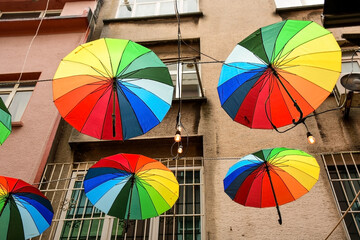 A Canopy of Colors in Istanbul&rsquo;s Streets