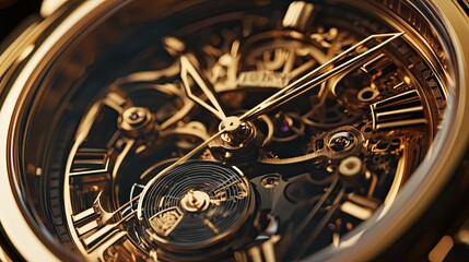 Fototapeta premium a luxury watch with intricate details