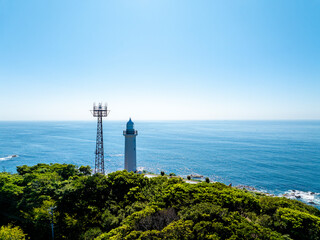 夏の勝浦灯台（千葉県勝浦市）